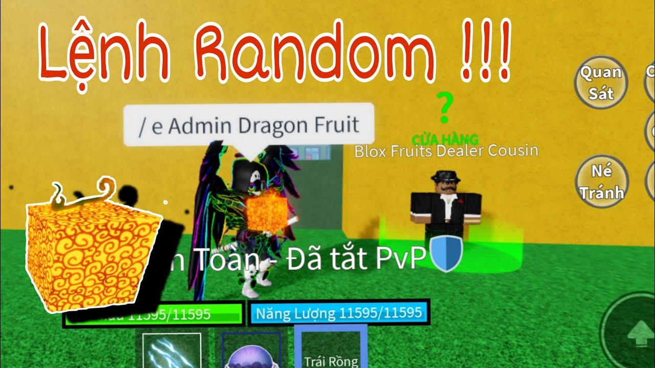 Lệnh Random Blox Fruits