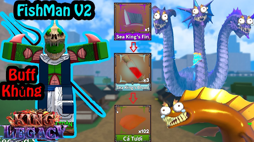 Cách lấy tộc cá v2 king legacy