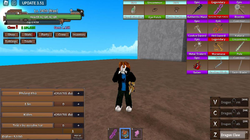 Cách lên sea 2 trong king legacy